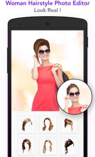 Woman hairstyle photoeditor 1