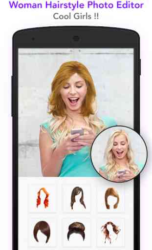 Woman hairstyle photoeditor 2