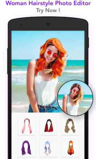 Woman hairstyle photoeditor 3