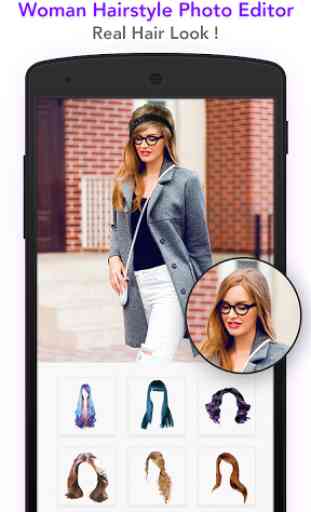 Woman hairstyle photoeditor 4