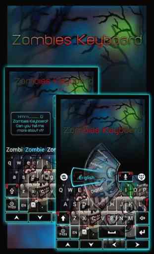 Zombies GO Keyboard Theme 1
