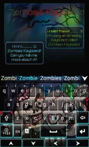 Zombies GO Keyboard Theme 3