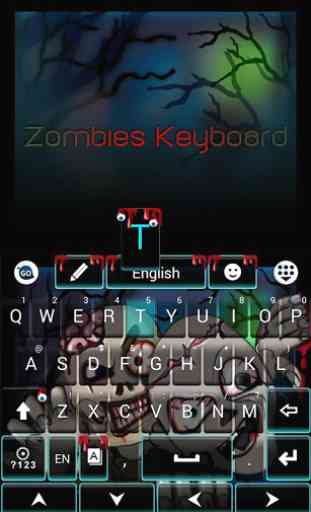 Zombies GO Keyboard Theme 4