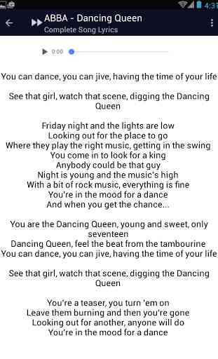 ABBA Dancing Queen Song Lyrics 2