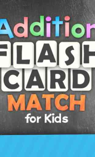 Addition Flash Card Match Game 1