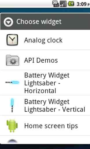 Battery Widget Lightsaber Full 1