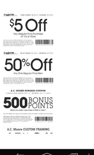 Coupons for AC Moore 2