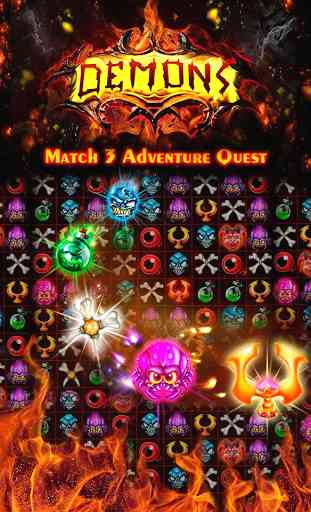 Demons Match 3 Adventure Quest 1