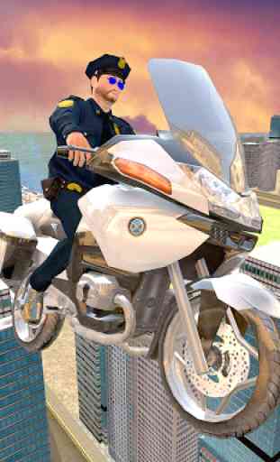 Flying Police Bike Rider 2016 2