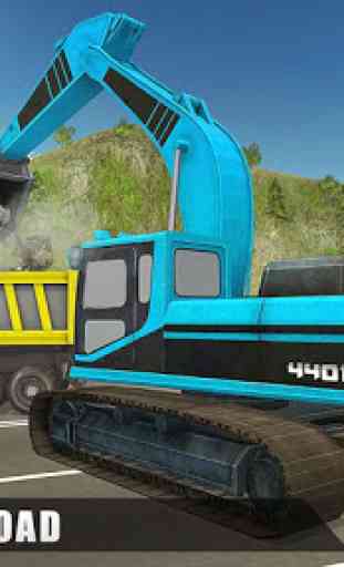 Heavy Excavator Rock Mining 3D 4