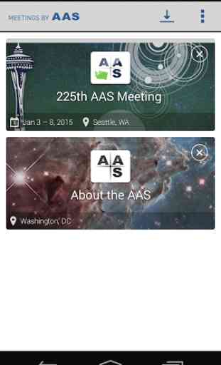 Meetings by AAS 3
