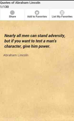 Quotes of Abraham Lincoln 1