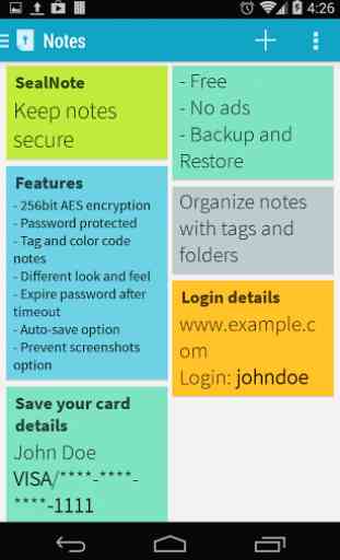 SealNote Secure Encrypted Note 1