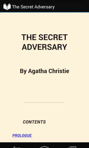 The Secret Adversary 1