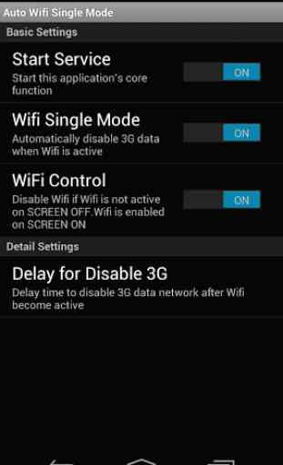 Wifi Single Mode(AutoWifi/LTE) 1