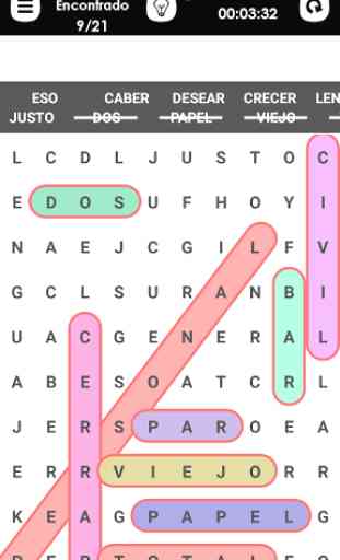 Word Search Spanish 3
