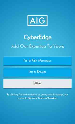 AIG CyberEdge Mobile App 1