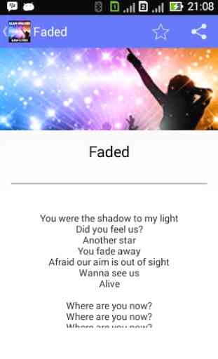 Alan Walker Fade - Lyrics 1