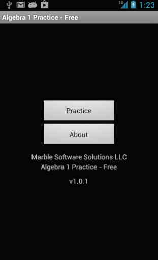 Algebra 1 Practice - Free 1