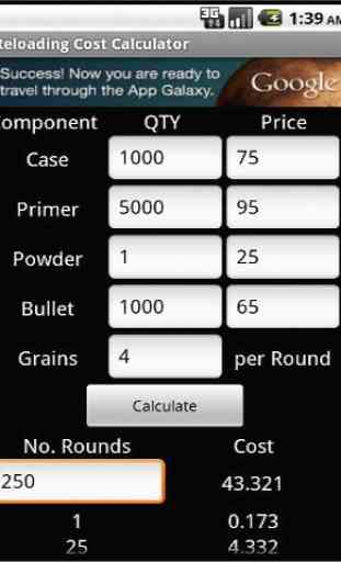 Ammo Reload Cost Calc 1