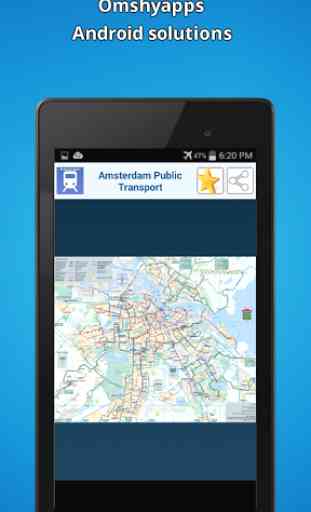 Amsterdam public transport map 1