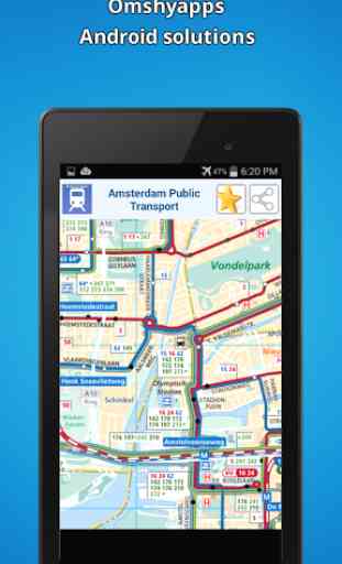 Amsterdam public transport map 2
