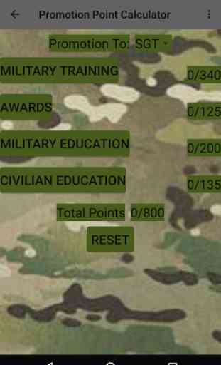 Army Promotion Calculator Lite 2