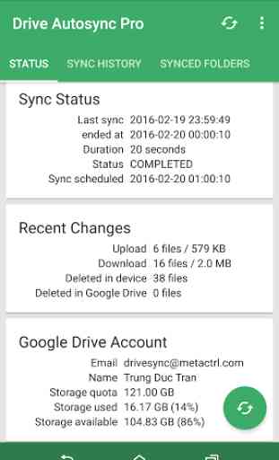 Autosync Google Drive 2