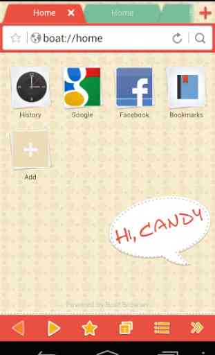 Candy Boat Browser Theme 1