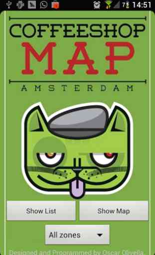 Coffeeshop Map Amsterdam 1