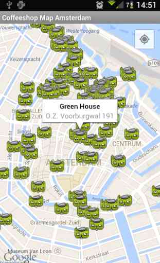 Coffeeshop Map Amsterdam 2