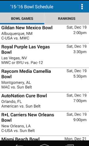 College Football Bowl Schedule 3