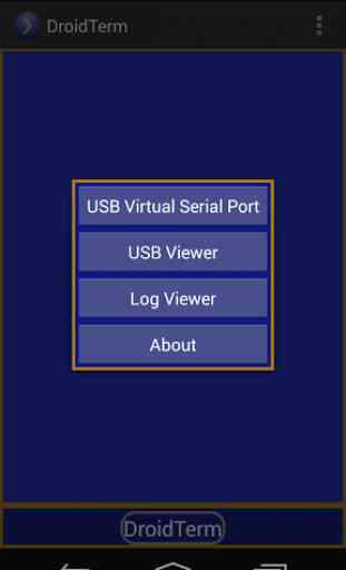 DroidTerm: USB Serial port 1