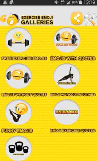 Emoji Fit : Exercise Poses 2