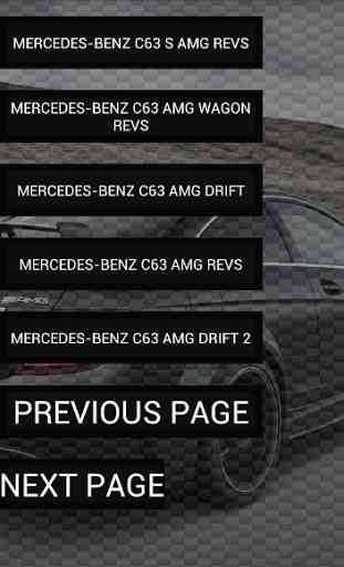 Engine sounds Mercedes C63 AMG 3
