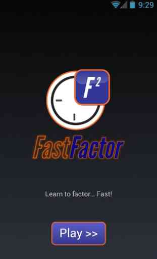 Fast Factor FREE -- Math Game 1
