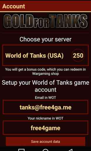Free Gold For Tanks 1