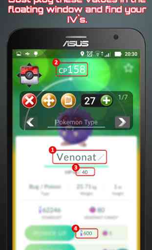 IV Calc Overlay for Pokémon Go 2