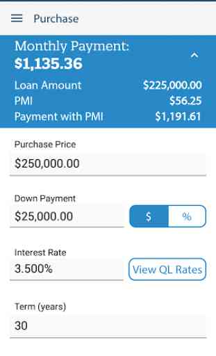 Mortgage Calculator by QL 2