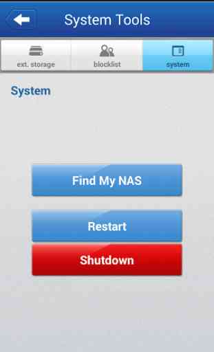 NAS System Manager 4