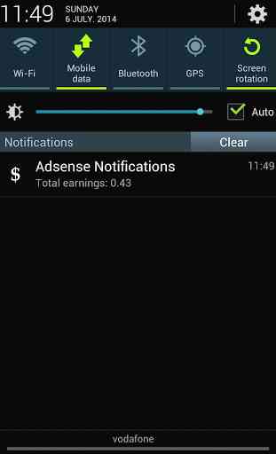 Notifications for Adsense Free 2
