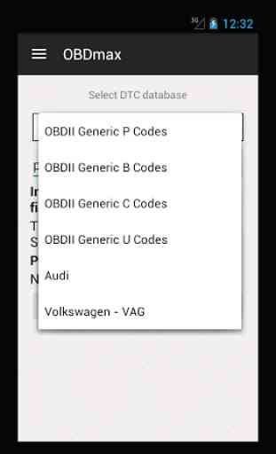 OBD Trouble Codes - OBDmax 3