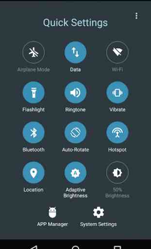 Quick Settings for Android 1