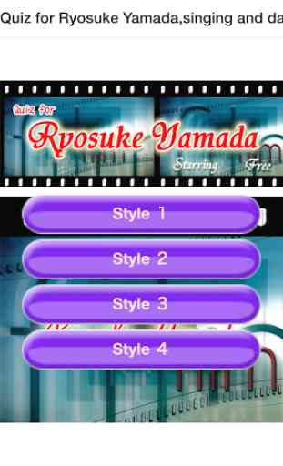 Quiz for Ryosuke Yamada Sing! 1
