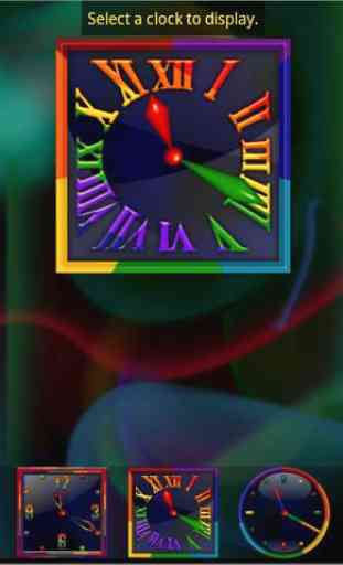 Rainbow Alarm Clock Widget 2