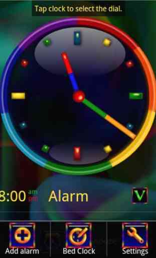Rainbow Alarm Clock Widget 4