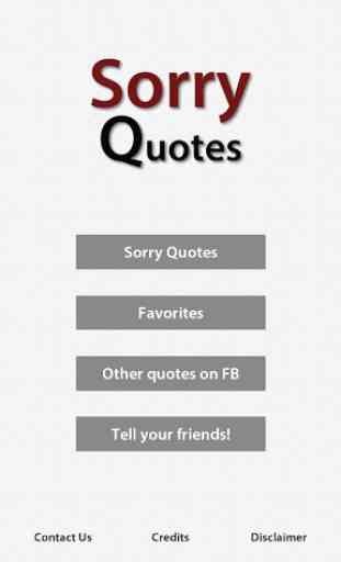 Sorry Quotes 1