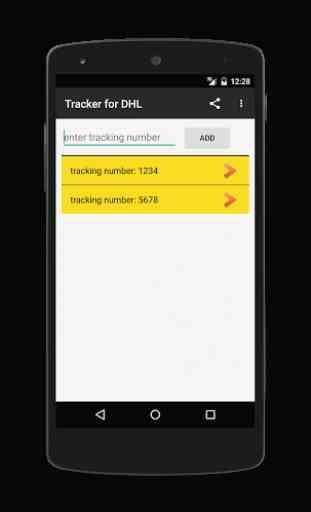 Tracker for DHL shipments 1