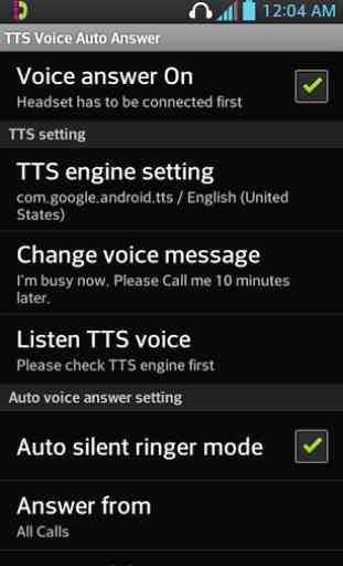 TTS Voice Auto Answer 1