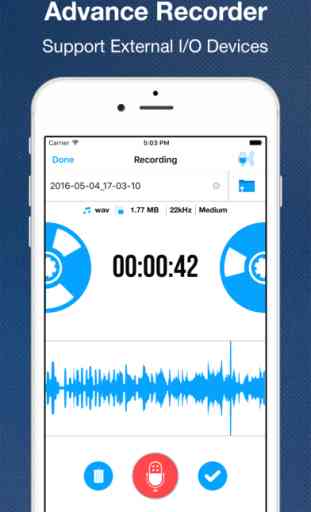 Recorder App Lite - Audio Recording, Voice Memo, Trimming, Playback and Cloud Sharing 1
